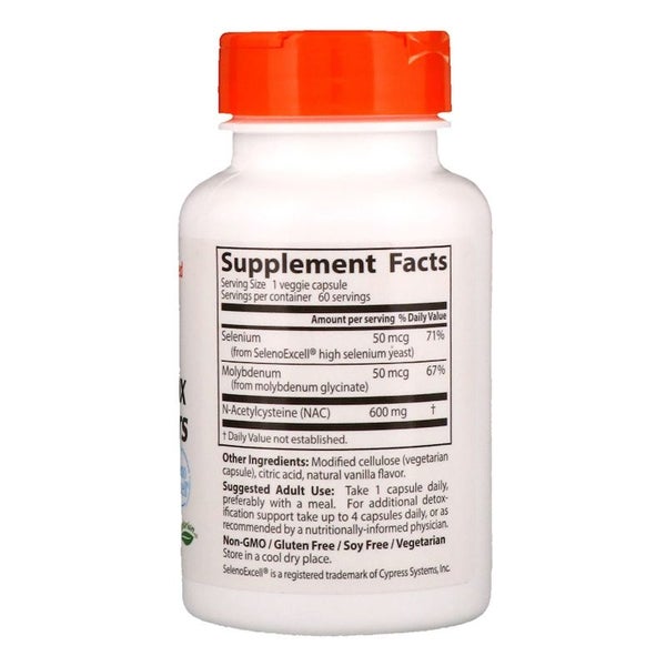 Doctor's Best NAC Detox Regulators 60 Capsules - N-Acetyl Cysteine Carousel 2