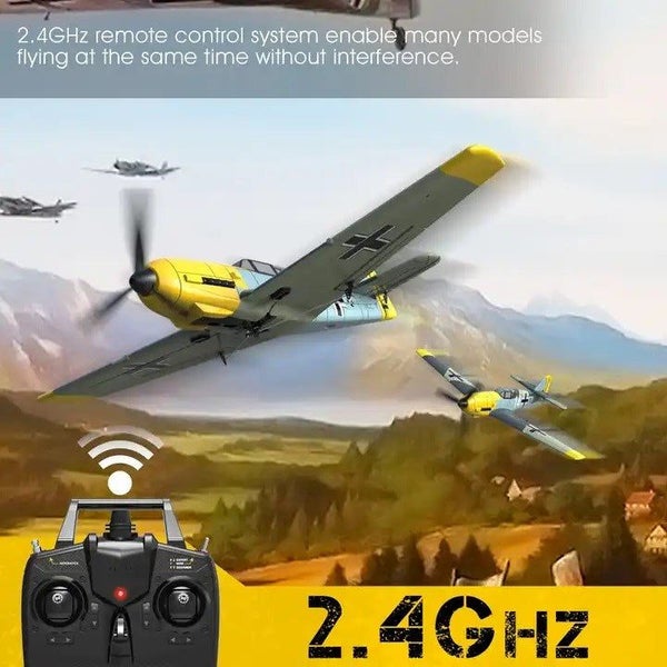 RC Plane - Ready To Fly - WWII Messerschmitt BF109 400mm With 4Ch Remote and ... Carousel 2