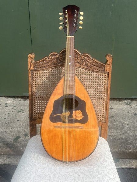 Antique/Vintage Spanish Bowl Round Back Wooden Mandolin Carousel 1