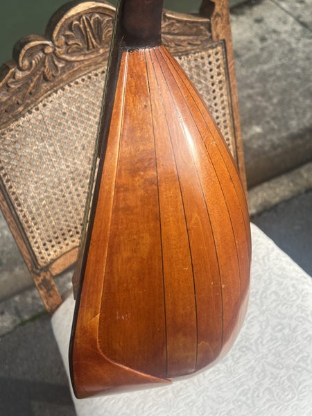 Antique/Vintage Spanish Bowl Round Back Wooden Mandolin Carousel 9