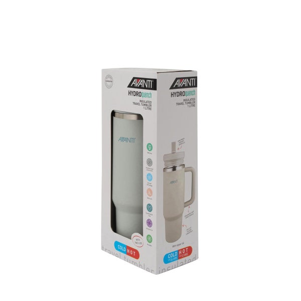 HydroQuench Insulated Tumbler with Two Lids, 1L - Grey Mist Carousel 9