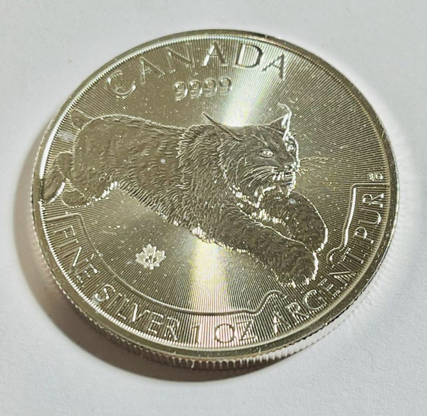 2017 Canada 1 oz .999 Silver Predator Series Lynx BU Carousel 1