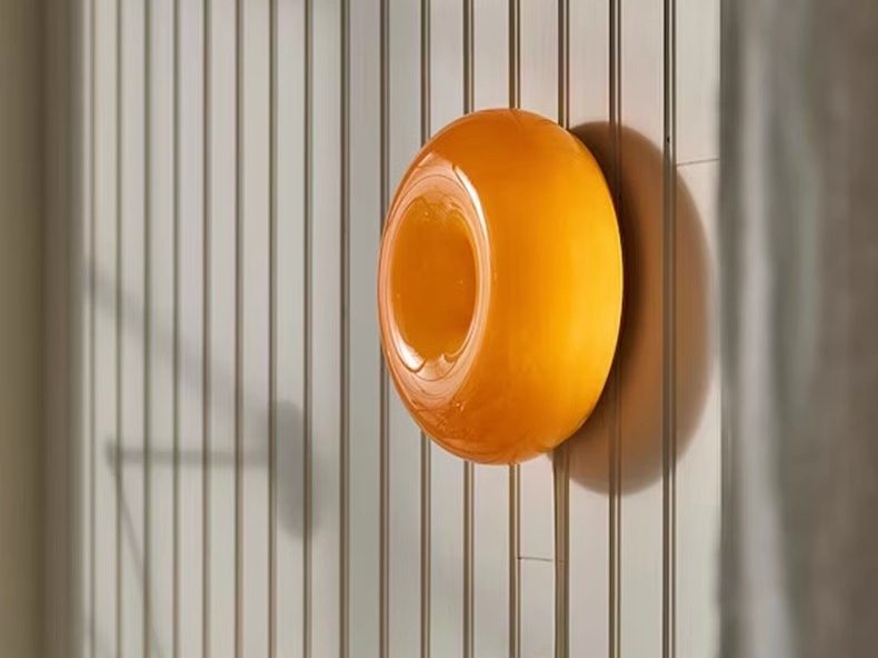 Vintage Orange Wall Lamp 30cm, Touch Dimming Carousel 1