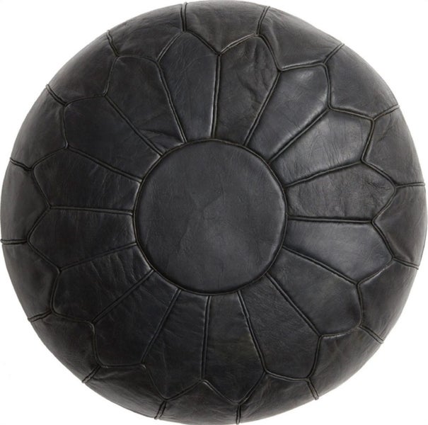 PREMIUM Handcrafted Moroccan Leather Pouf Carousel 1