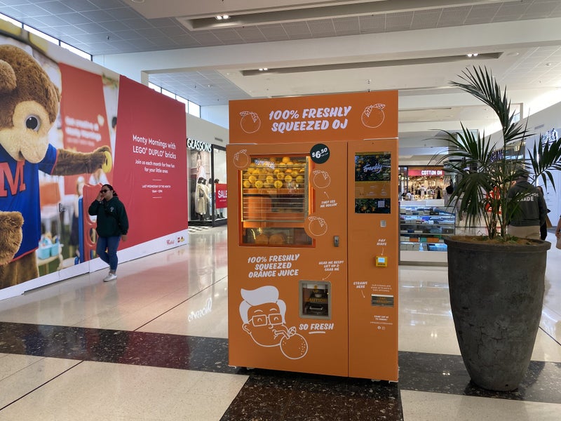 Frankly Fresh Orange Juice Vending Machine Carousel 2