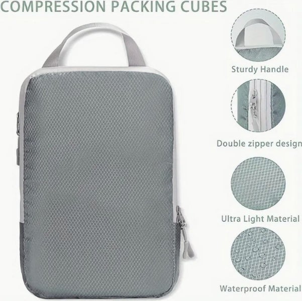 Compression Travel Packing Cubes Luggage Bags E0517DG8 Carousel 8
