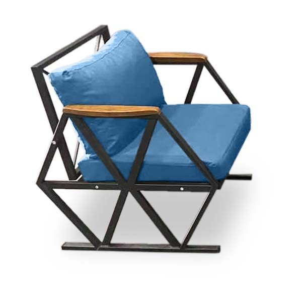 Compton Indoor- Covered Outdoor Sofa Set with Coffee Table, Blue Carousel 10