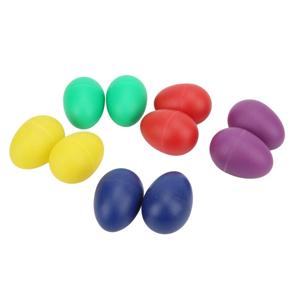 musical egg egg shakers colorful musical eggs plastic egg shakers 10Pcs Mini Carousel 1