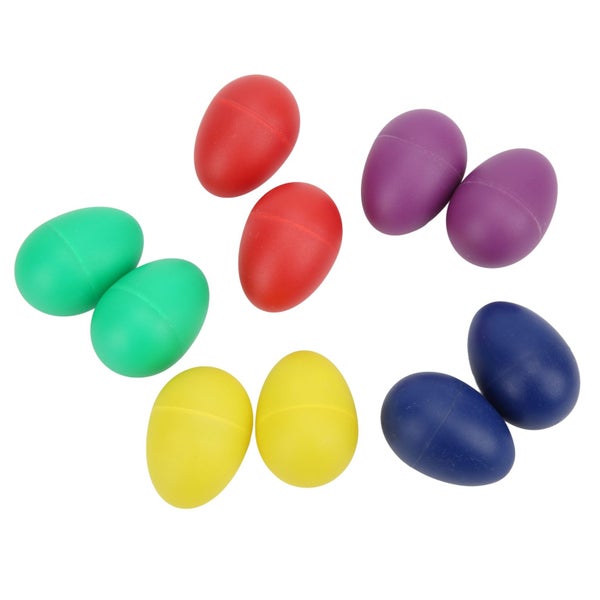 musical egg egg shakers colorful musical eggs plastic egg shakers 10Pcs Mini Carousel 2