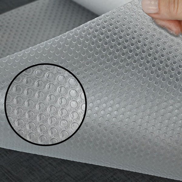 SOGA 4X 45x500cm Transparent Kitchen Drawer Cabinet Multi Use Liner Non Slip Mat Carousel 10