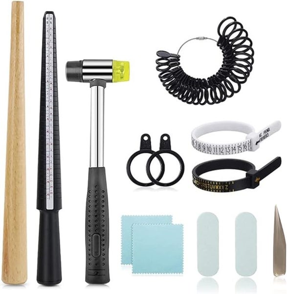 Ring Sizer Gauge Ring Mandrel Rubber Hammer Ring Making Tools i2742MZ0 Carousel 2