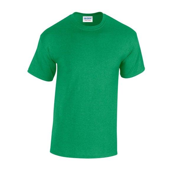 Gildan Unisex Adult Plain Cotton Heavy T-Shirt Carousel 1