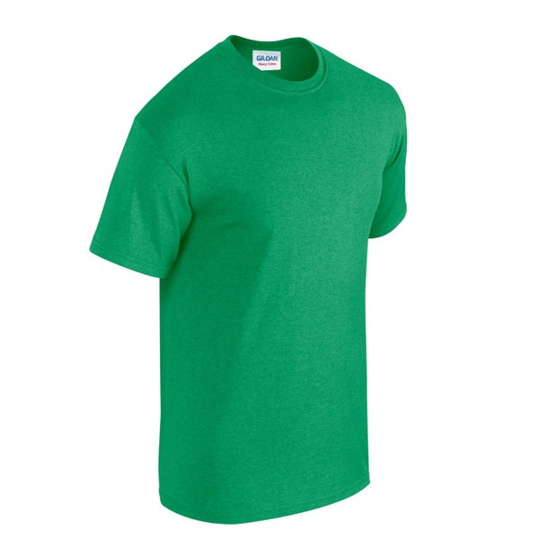 Gildan Unisex Adult Plain Cotton Heavy T-Shirt Carousel 2