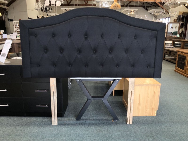 Monako King Headboard Black $199 Carousel 1