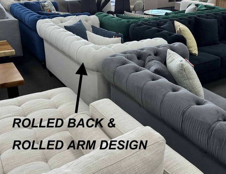 Chesterfield Velvet Sofa 3 Seater Green62866851234563112