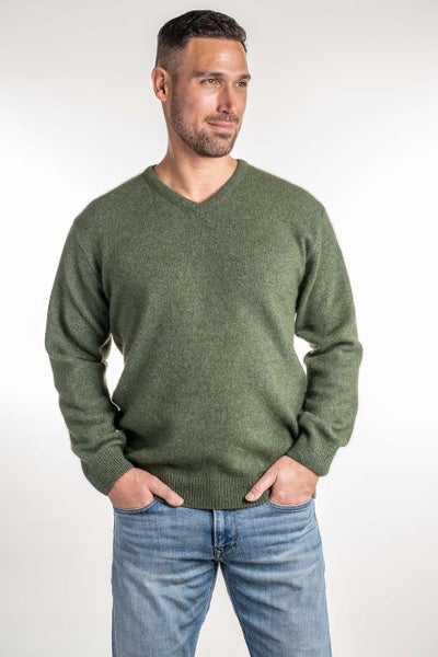 Possum Merino V Neck Jumper Carousel 1