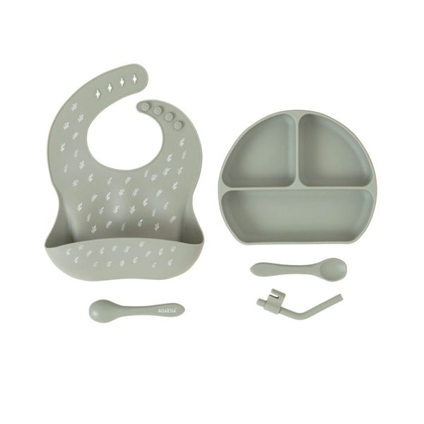 All 4 Ella Silicon Plate & Bib Set Carousel 1