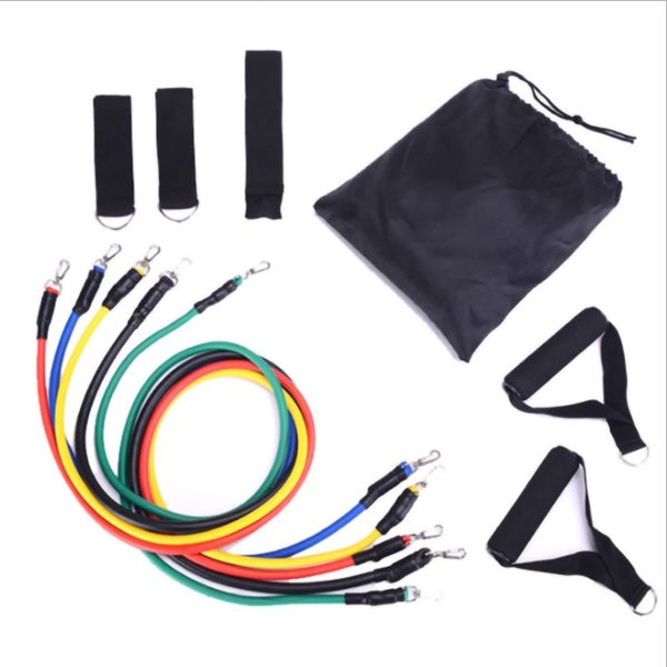 tube resistance bands elastic exercise resistance bands set 11pcs/set Latex Carousel 8