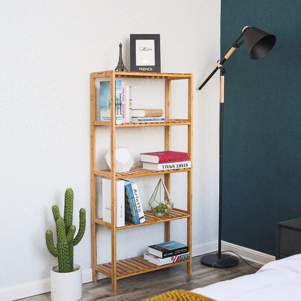5 Tiers Bamboo Storage Rack Carousel 8
