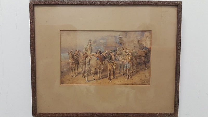 E. HULL – CIRCA 1860 WATERCOLOUR FROM ENGLAND Carousel 1
