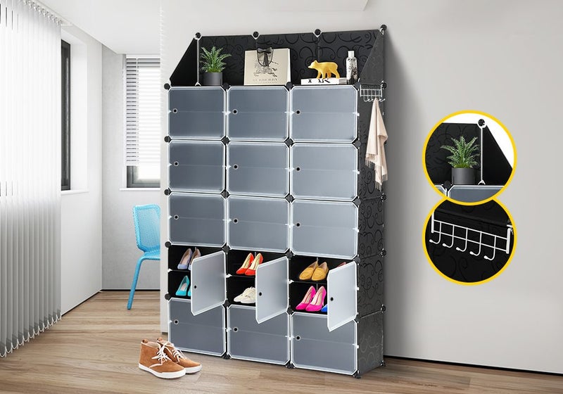 Cube Shoe Cabinet Rack Carousel 2