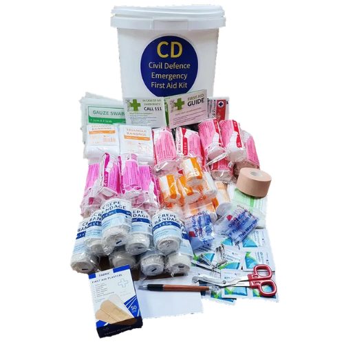 Civil Defence Survival Kit in 120Litre Wheelie Bin 20 Person | G2G Survival Carousel 2