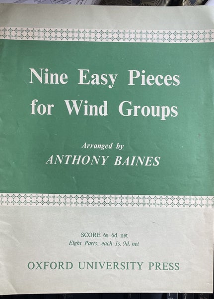 Nine Easy Pieces for Wind Groups by Anthony Baines Carousel 1