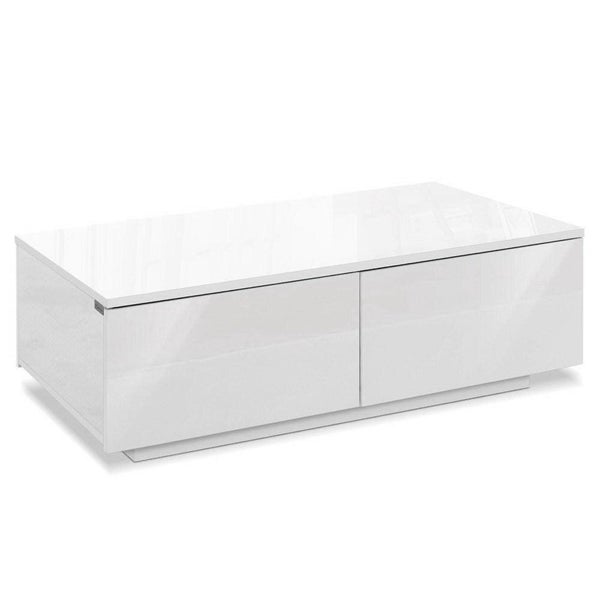 Artiss Modern Coffee Table 4 Storage Drawers High Gloss Living Room Furniture Carousel 1