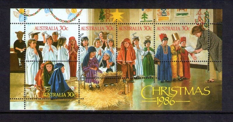 Australia - 1986 Christmas Minisheet (1) - UHM - MS1043 Carousel 1