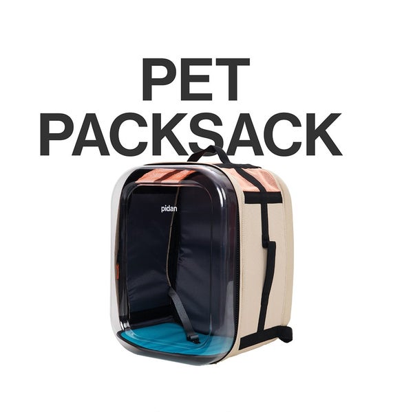 Pidan Pet Cat 53cm Foldable Carry Backpack Portable Travel Storage Bag Khaki Carousel 9