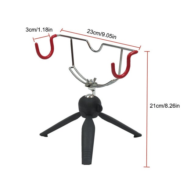 Portable Ice Fishing Rod Holder Easily Installation Double-Head Fish Carousel 7