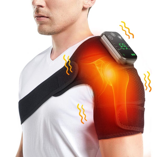 Electric Heating Shoulder Pad Vibration Massage Belt Thermal 3 in 1 Carousel 2