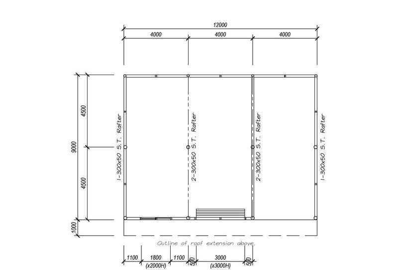 Farm Shed Kitset Lean-to 3 Bay 2 Enclosed with Roof Extension 108sqm -PLANS ONLY Carousel 3