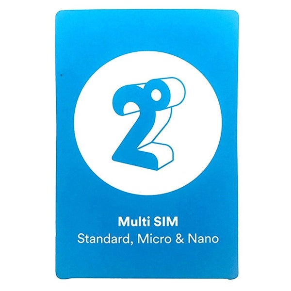 Activated 2 Degrees Pre Pay Full Size Sim Card With $20 Credit Carousel 1