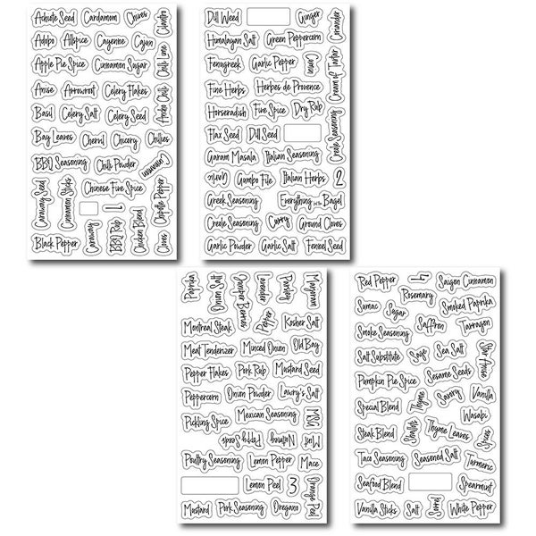 Spice Labels Set - (Set of 276) Carousel 1