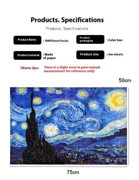 1000Pcs Kid Adult Cardboard Jigsaw Puzzle - planet Carousel 2
