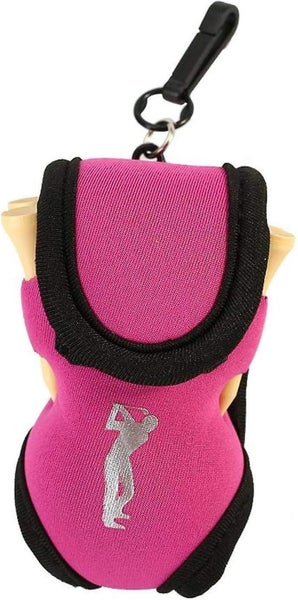 Pink Golf Ball Cover Golf Tee Bag Golf Ball And Tee Carousel 1