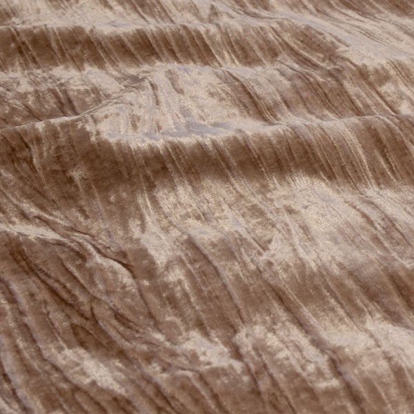 Ardor Vivienne Champagne Crushed Velvet Quilt Cover Set Carousel 4