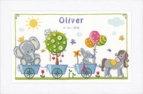 Vervaco Cross Stitch Kit - Cute animal parade Carousel 2