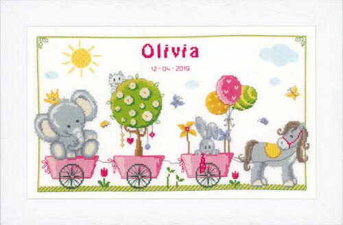 Vervaco Cross Stitch Kit - Cute animal parade Carousel 3