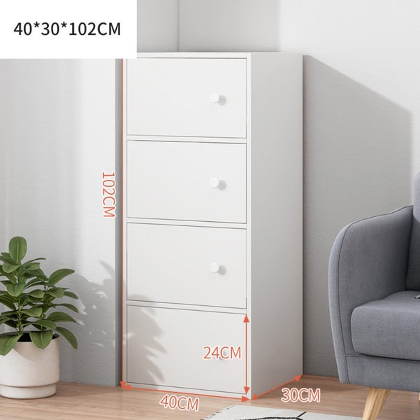 Storage Cabinet Storage Unit White Carousel 2