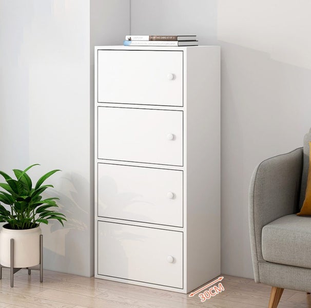 Storage Cabinet Storage Unit White Carousel 1