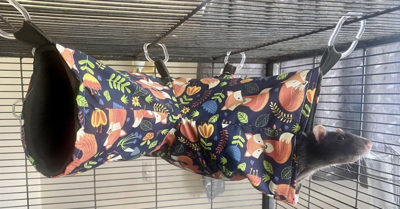 Reversible Cross Tube Rat Hammock - Choose your pattern! Carousel 1