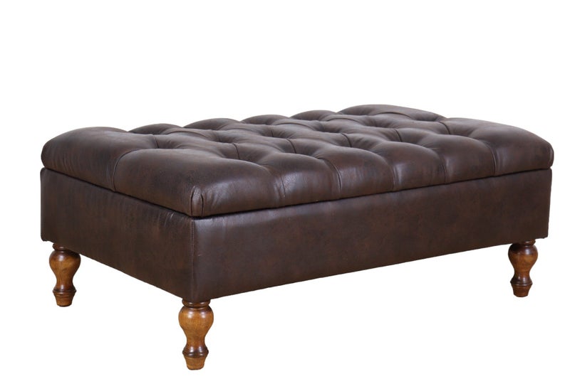TNC Ottoman with Storage, Dark Brown Carousel 2