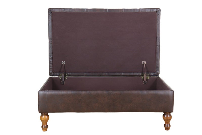 TNC Ottoman with Storage, Dark Brown Carousel 4