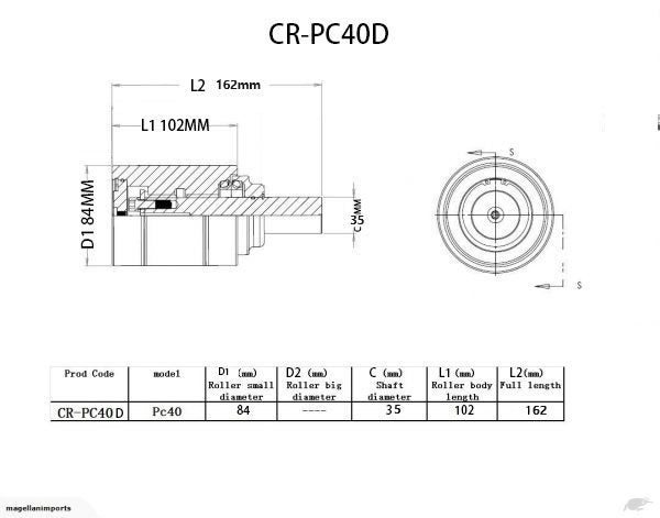 Digger Carrier Roller for Komatsu PC30,PC40,PC45,PC50, PC55, EX55 3F4528051 Carousel 5