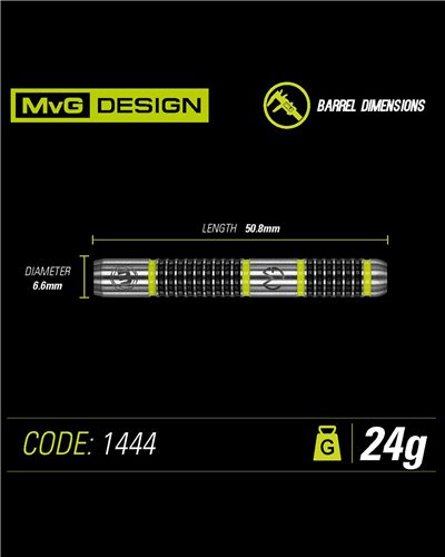 WINMAU MVG ASPIRE STEEL TIP DART SET 24G Carousel 5