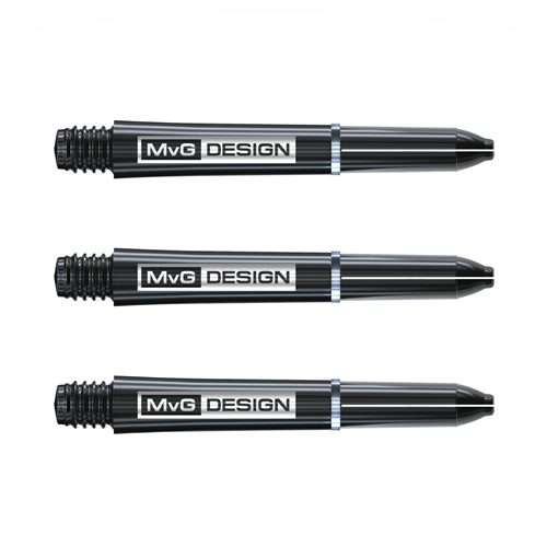 WINMAU MVG SIGNATURE NYLON SHAFT SET MEDIUM (3 PACK) BLACK Carousel 2