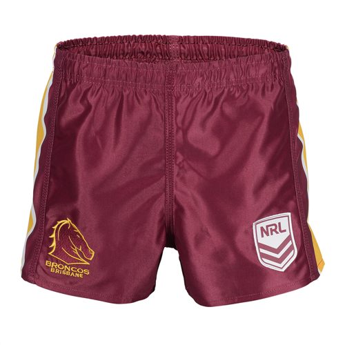 NRL HERITAGE BRISBANE BRONCOS SUPPORTER SHORTS 2XL Carousel 1
