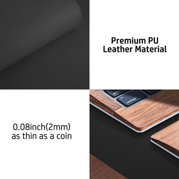 PU Leather Office Desk Pad Laptop Desk Mat 80×40cm Carousel 2